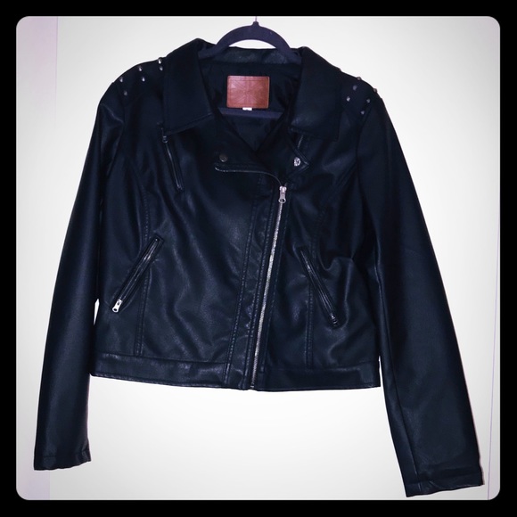 Miss London Jackets & Blazers - Black biker jacket